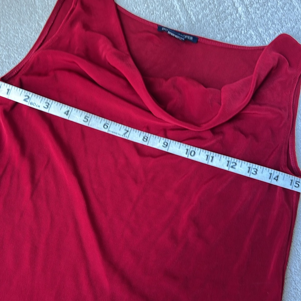 Boston Proper Elegant Ruby Red Sleeveless Top - image 5